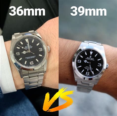 rolex explorer 36mm vs 39mm|rolex explorer 36 on wrist.